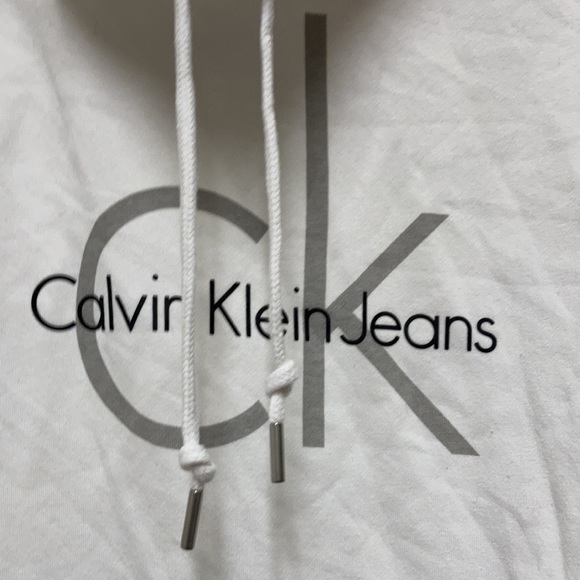 Calvin Klein jeans sweatshirt with cowl drawstring collar M - Picture 2 of 6